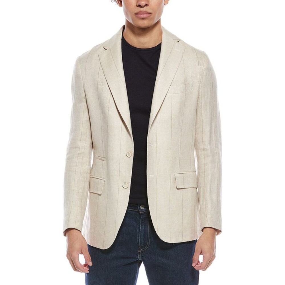 Eleventy Mens  Linen & Wool-Blend Jacket